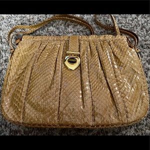 Gold Snakeskin Judith Lieber purse
